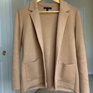 Banana Republic Camel Tan Sweater Blazer. Size XXS (fits like an XS/S).